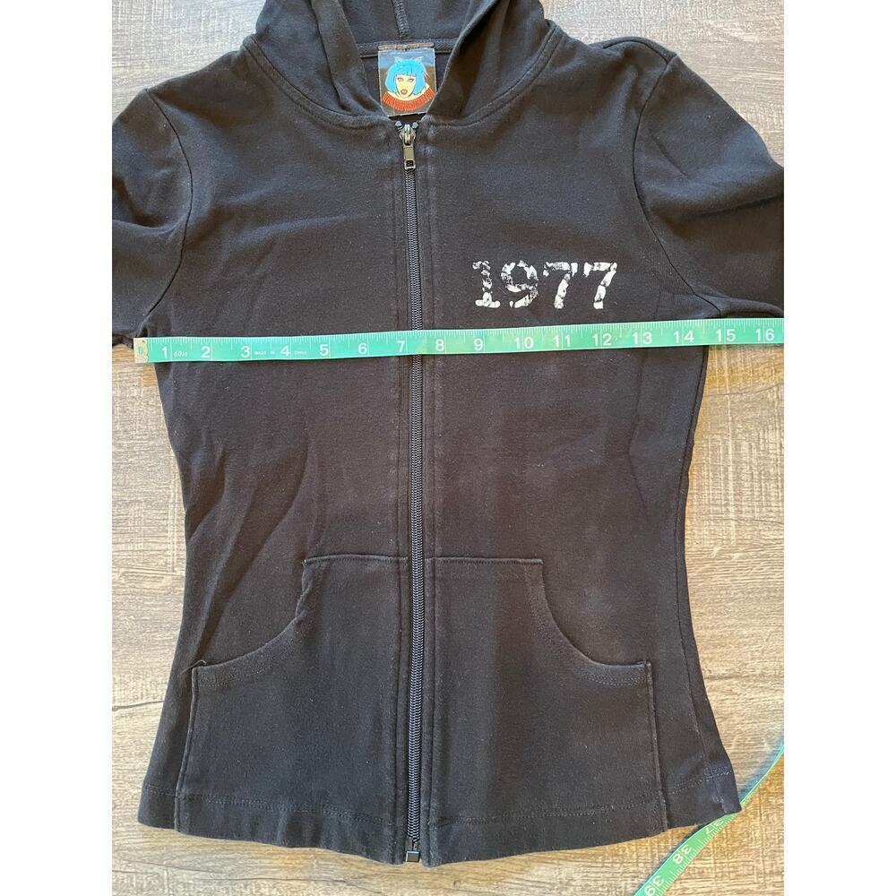 VTG 1977 Ramones Punk Rock Band Zip Up Hoodie Jacket, Black. RARE - Picture 6 of 7